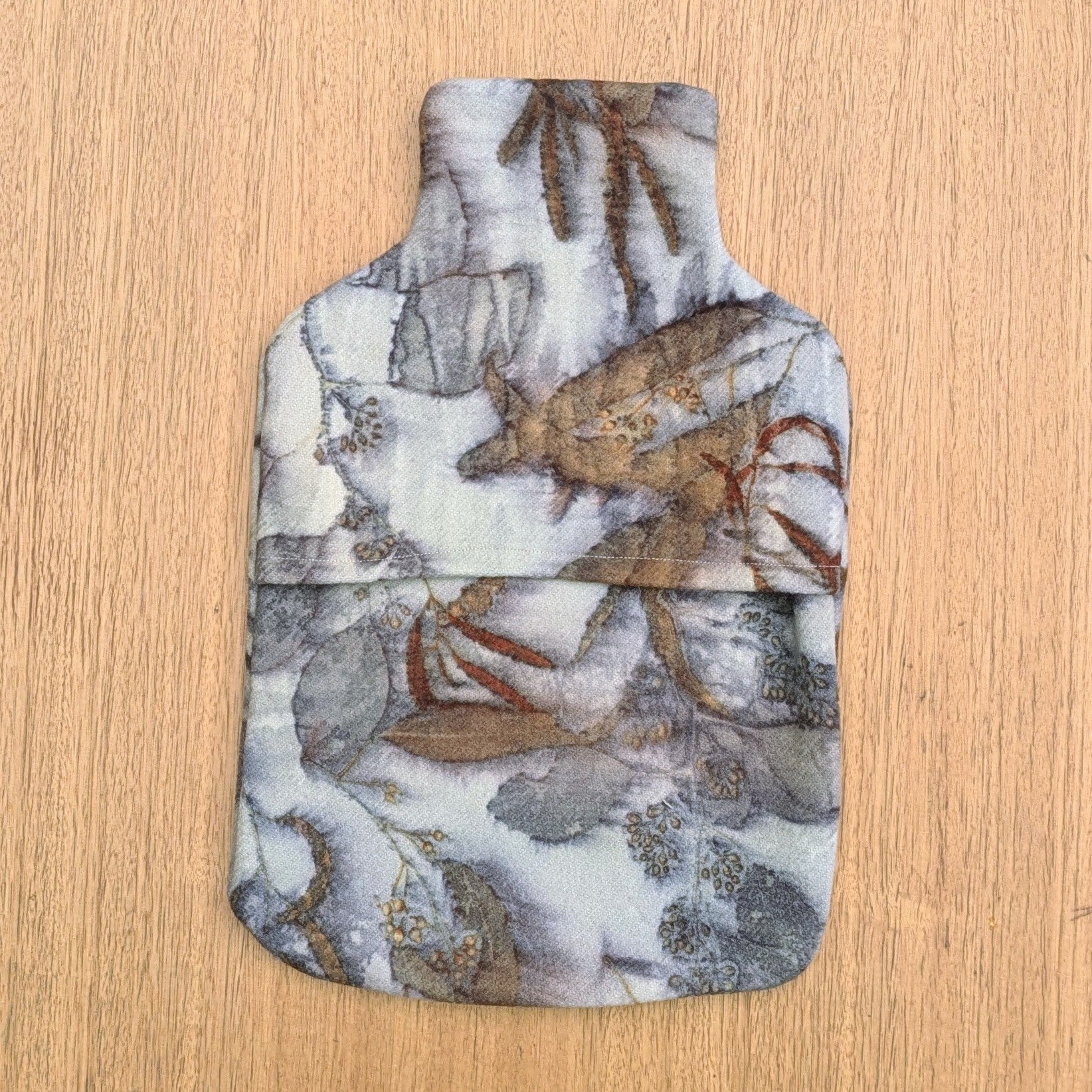 Ecoprint hot water bottle cover