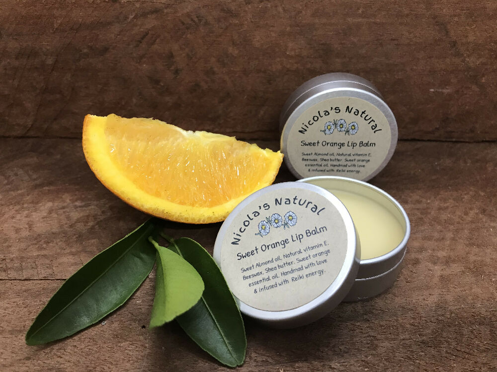 All Natural Soothing Zesty Sweet Orange Lip Balm