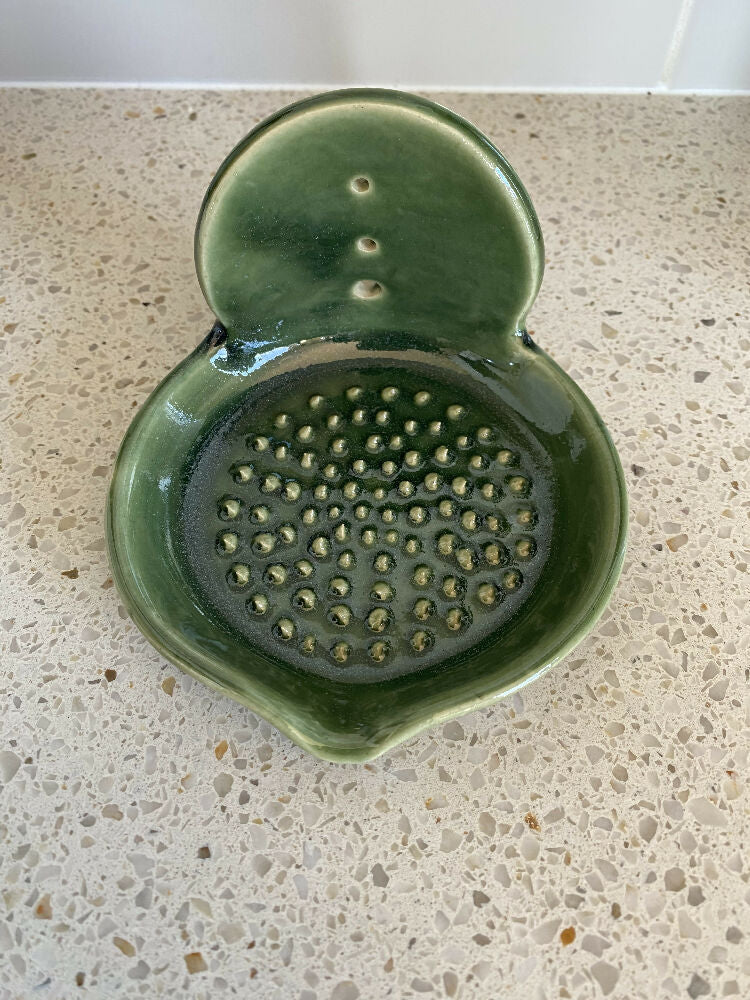 Herb Stripper and Grater Combo / Handmade Pottery