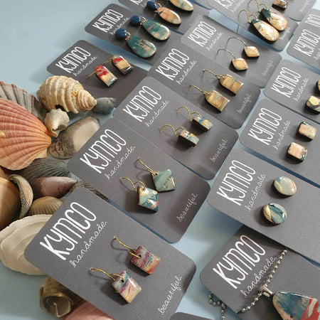 The Sea Dreams Collection | Resin art earrings | Part 2 | Large dangles | Studs