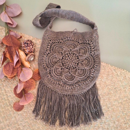 Boho Chic Shoulder Bag - Fawn