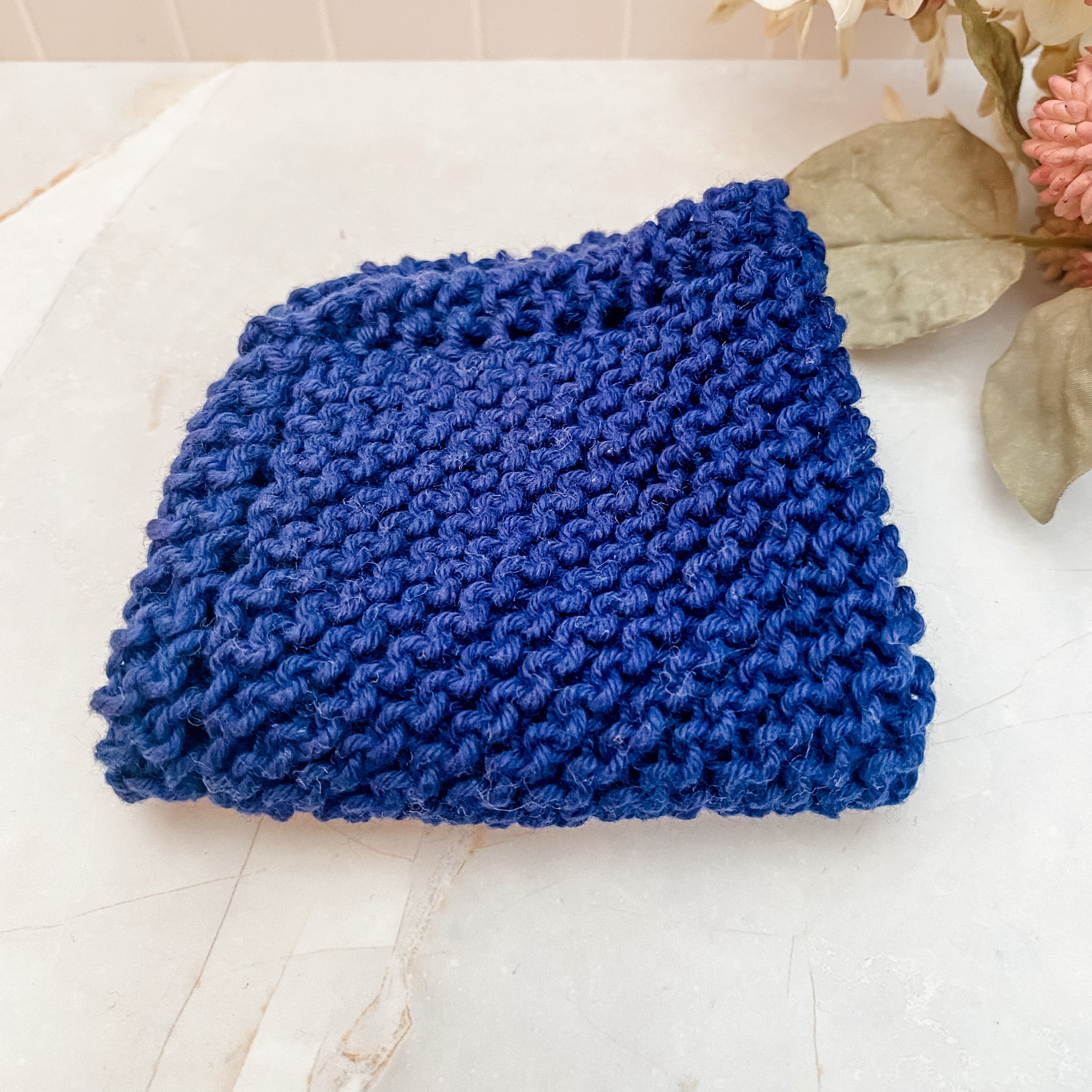 Handmade 100% Cotton Knitted Face or Dish Cloth