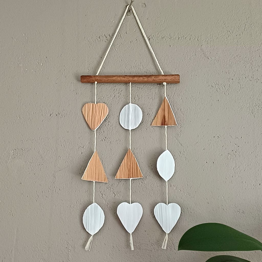 Palm Leaf Shapes wall art, Hanging mobile