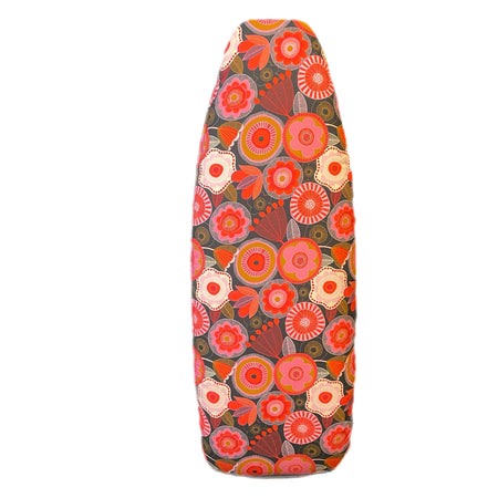 Padded Ironing board cover-Happiness Navy background