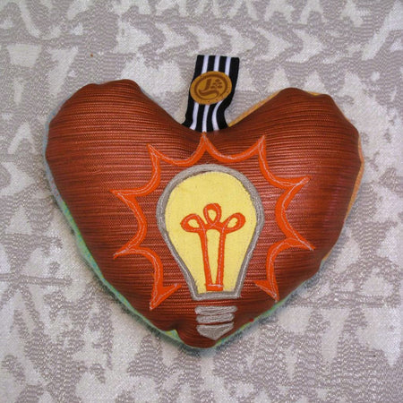 Heart Cushion - Light Bulb