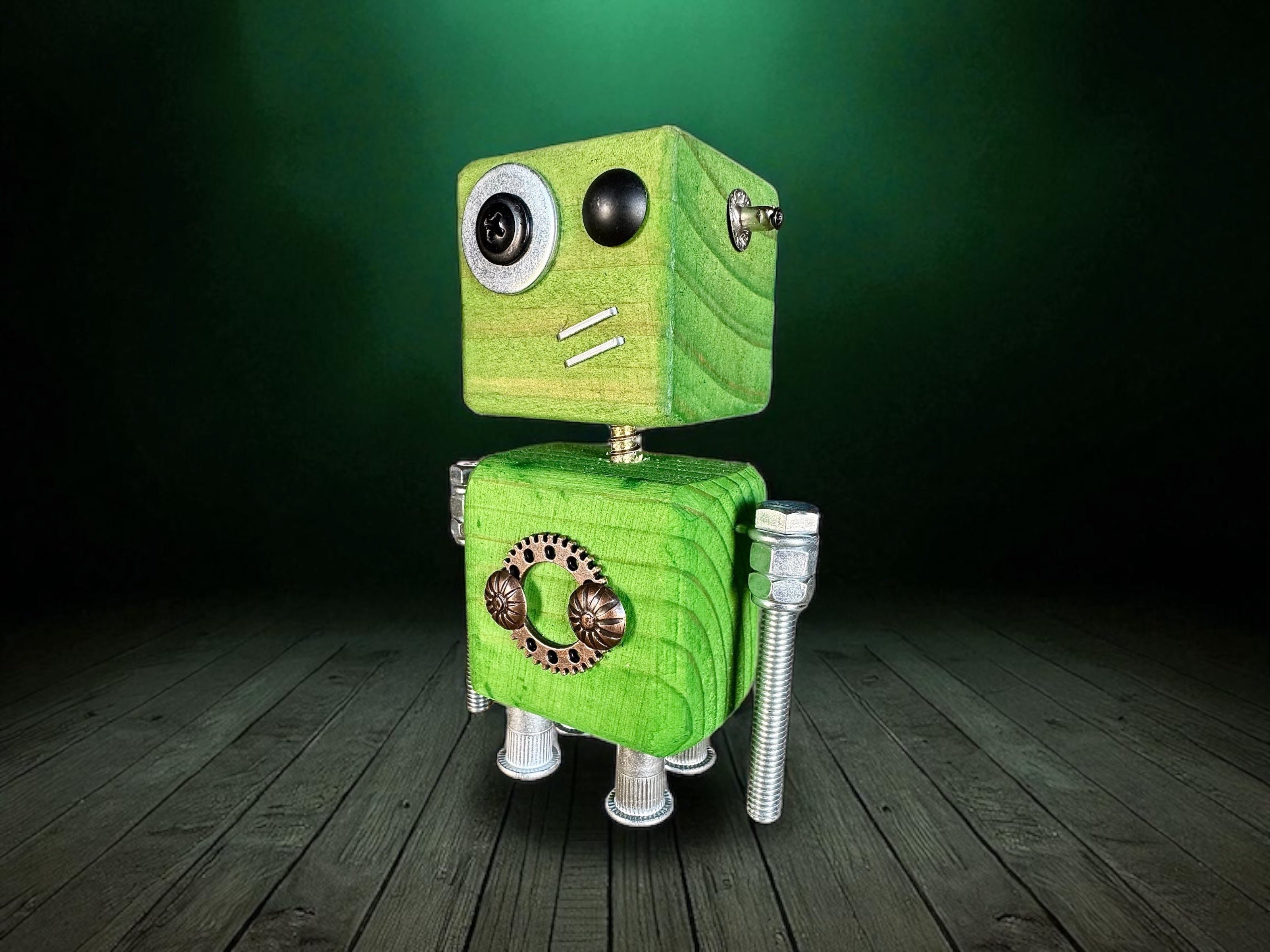 Henrik - Wooden Steampunk Superhero Robot