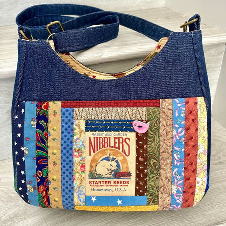 Hog Wash /Nibblers Seed Bag label cross body /shoulder bag