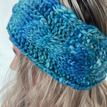 Blue Bubblegum Handknitted Headband