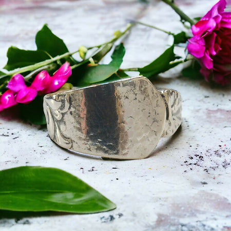 Vintage Norwegian Sterling Silver Spoon Ring