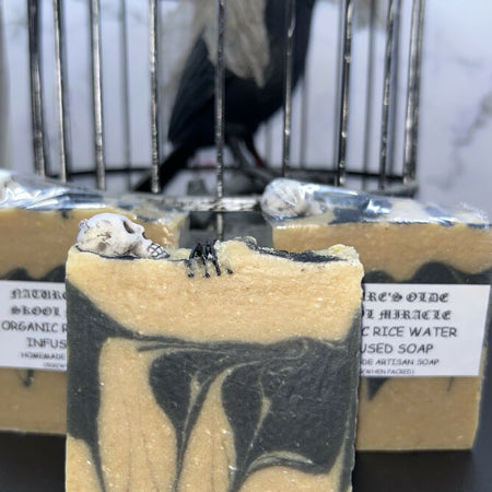 Organic rice water infused halloween soap