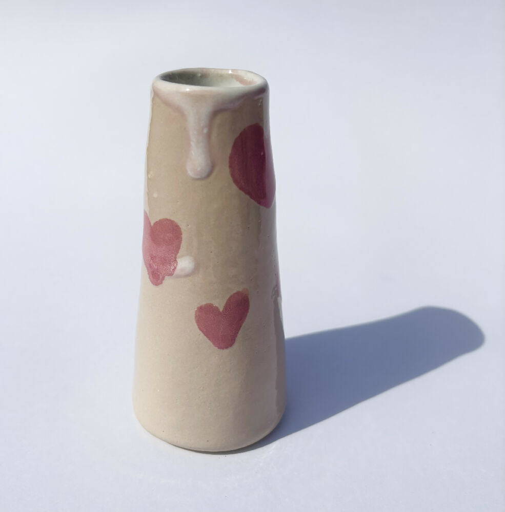 Small Bud Vase Hearts 4