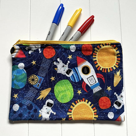 Outer space pencil case