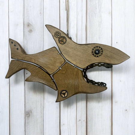 Shannon - Steampunk Shark Wall Art