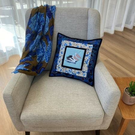 handmade Australian native quilted - pelican