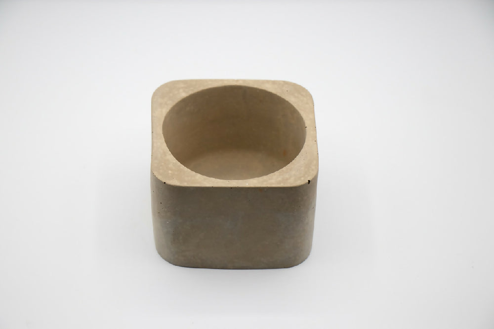 Earth Tones Concrete Pot