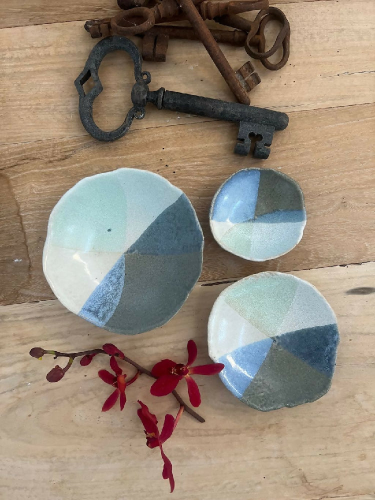 'Horizons Beach' Series Small Bowl Set (3 pieces)