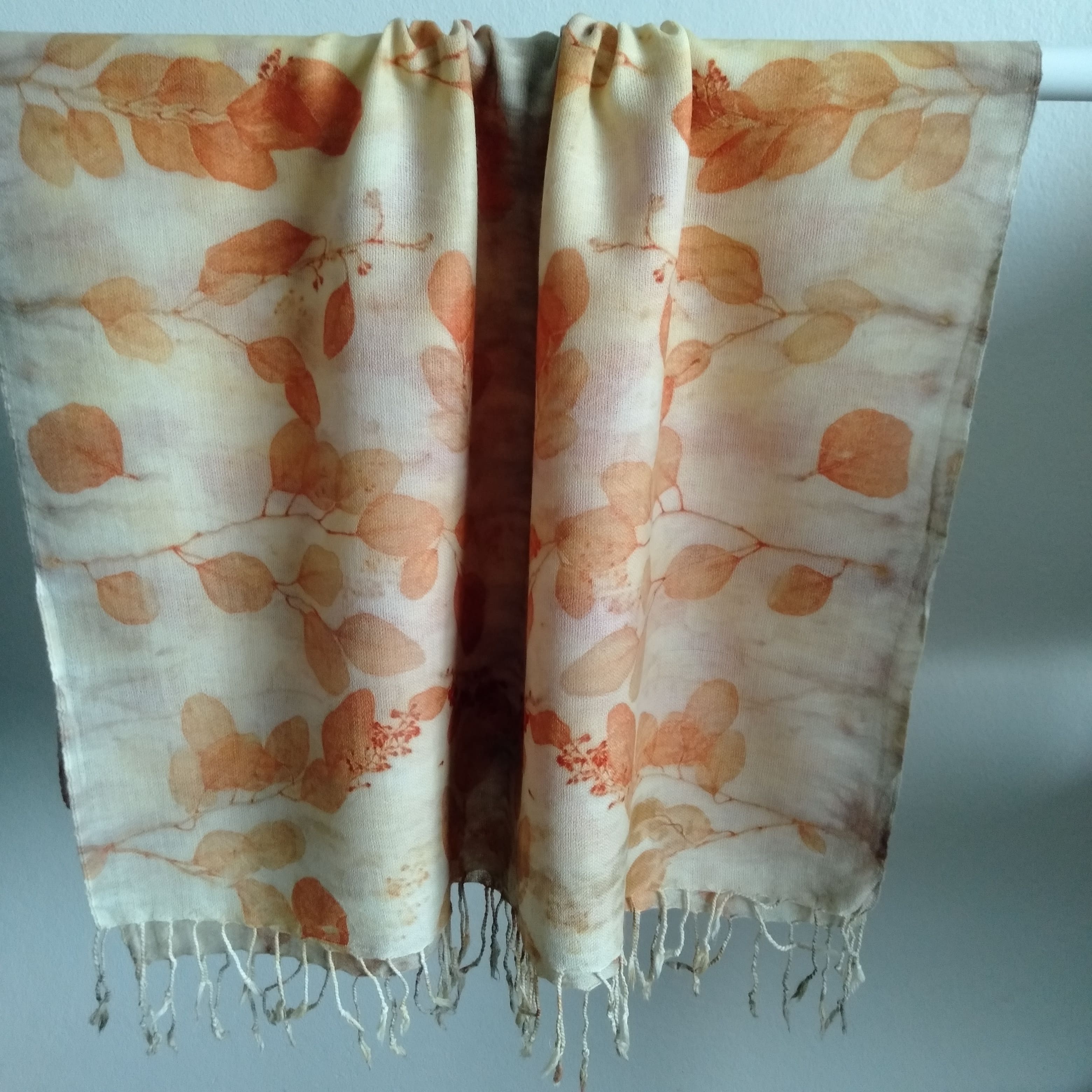 SOLD Pure wool wrap capturing nature