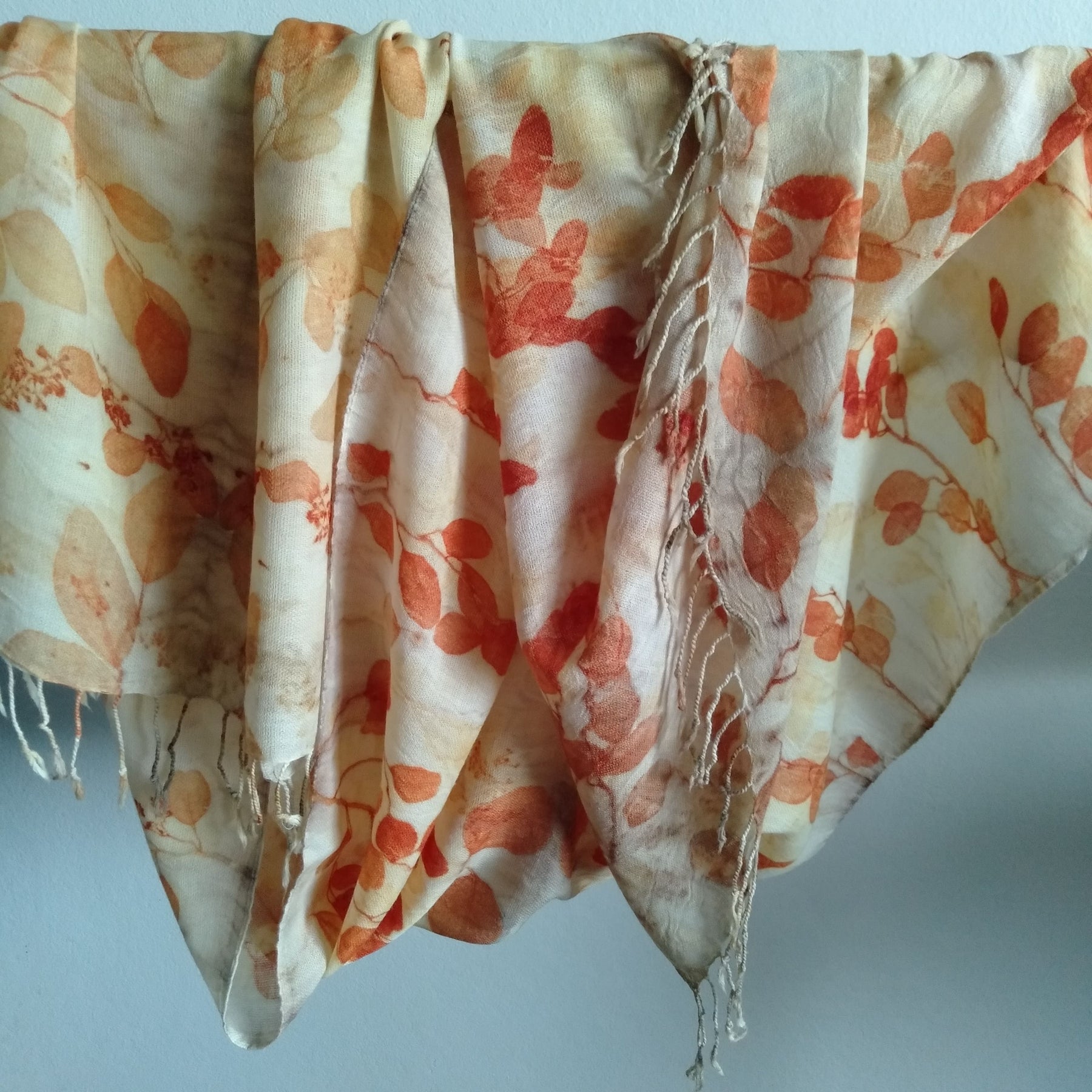 SOLD Pure wool wrap capturing nature
