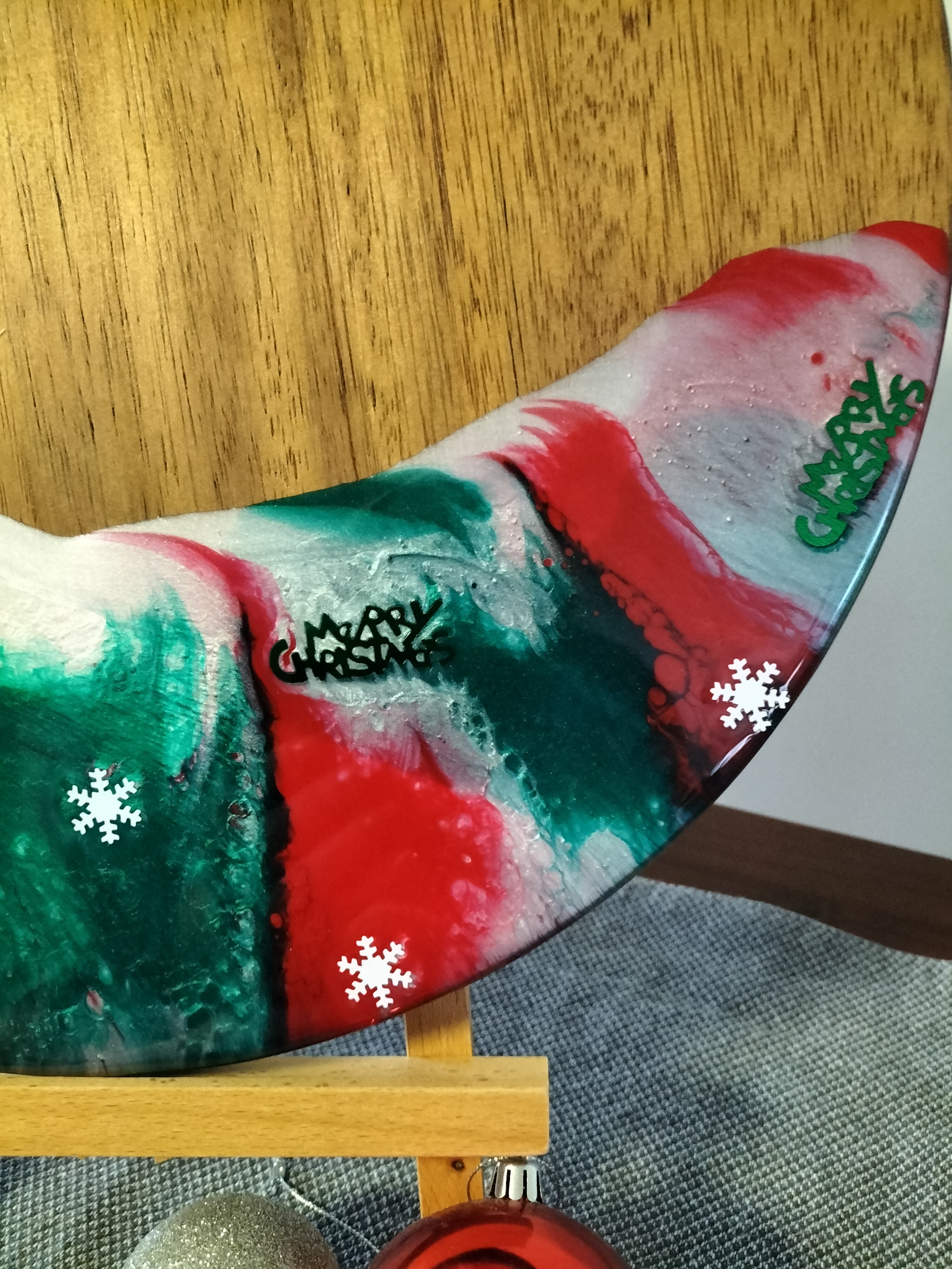 Christmas creations, time to bring out the Christmas platters.