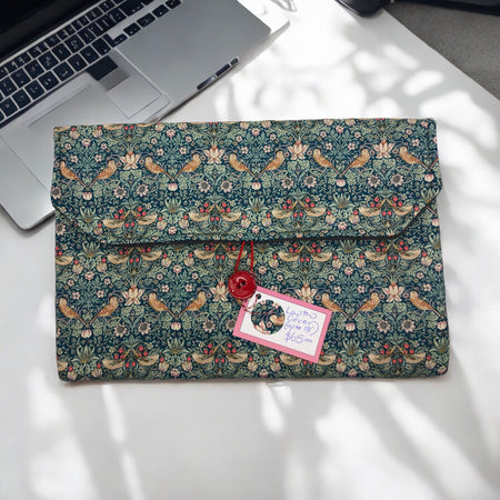Lap top bag made from Liberty fabric