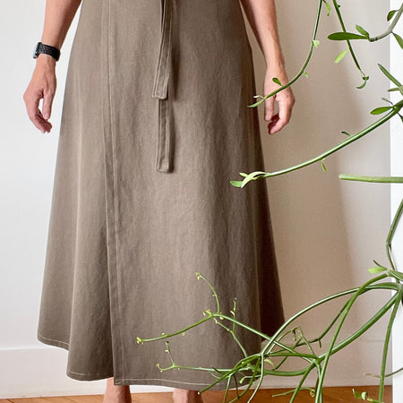 Cotton Wrap Skirt