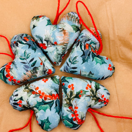 Hearts - Green Christmas