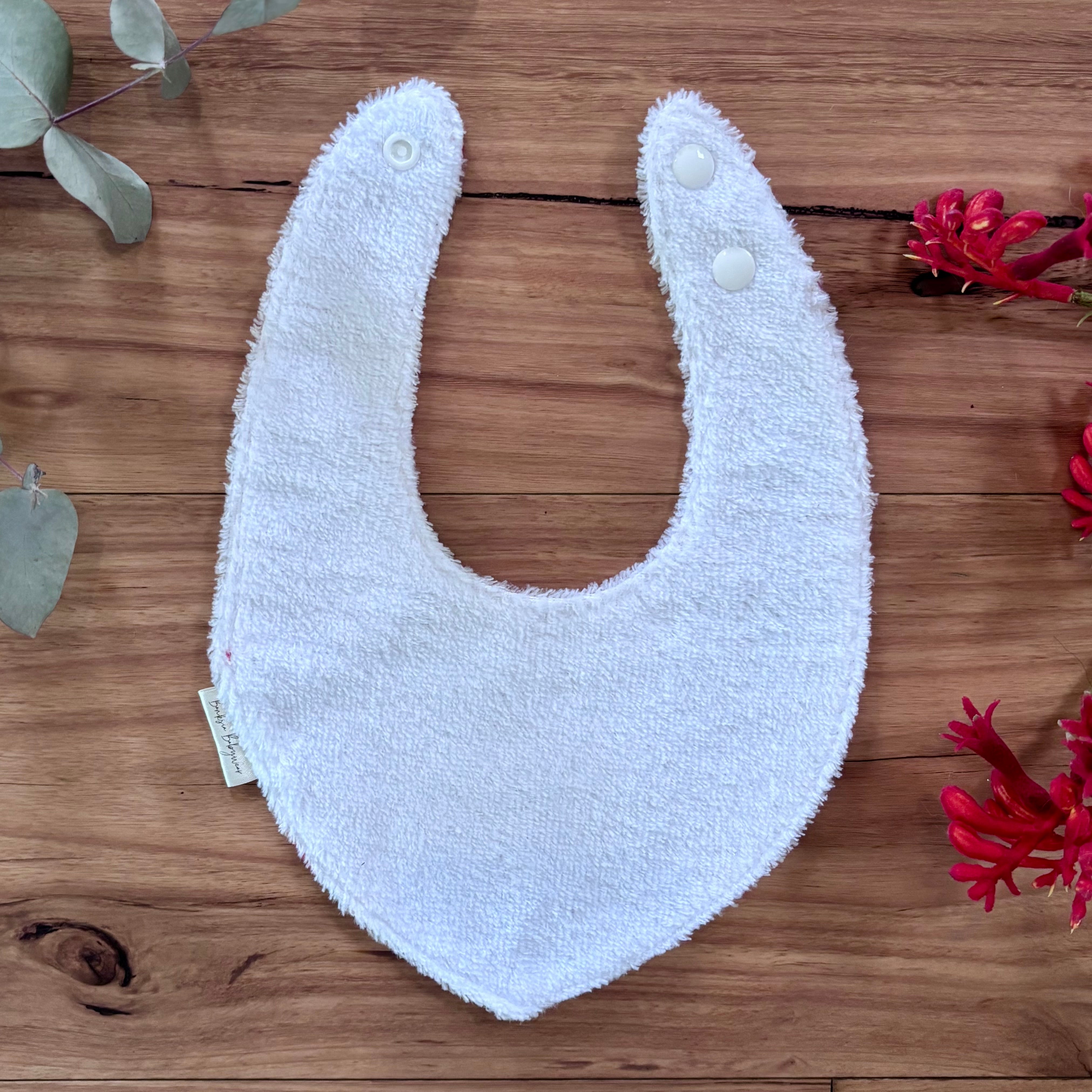 Christmas Baby Bibs Set - White and Navy Koalas