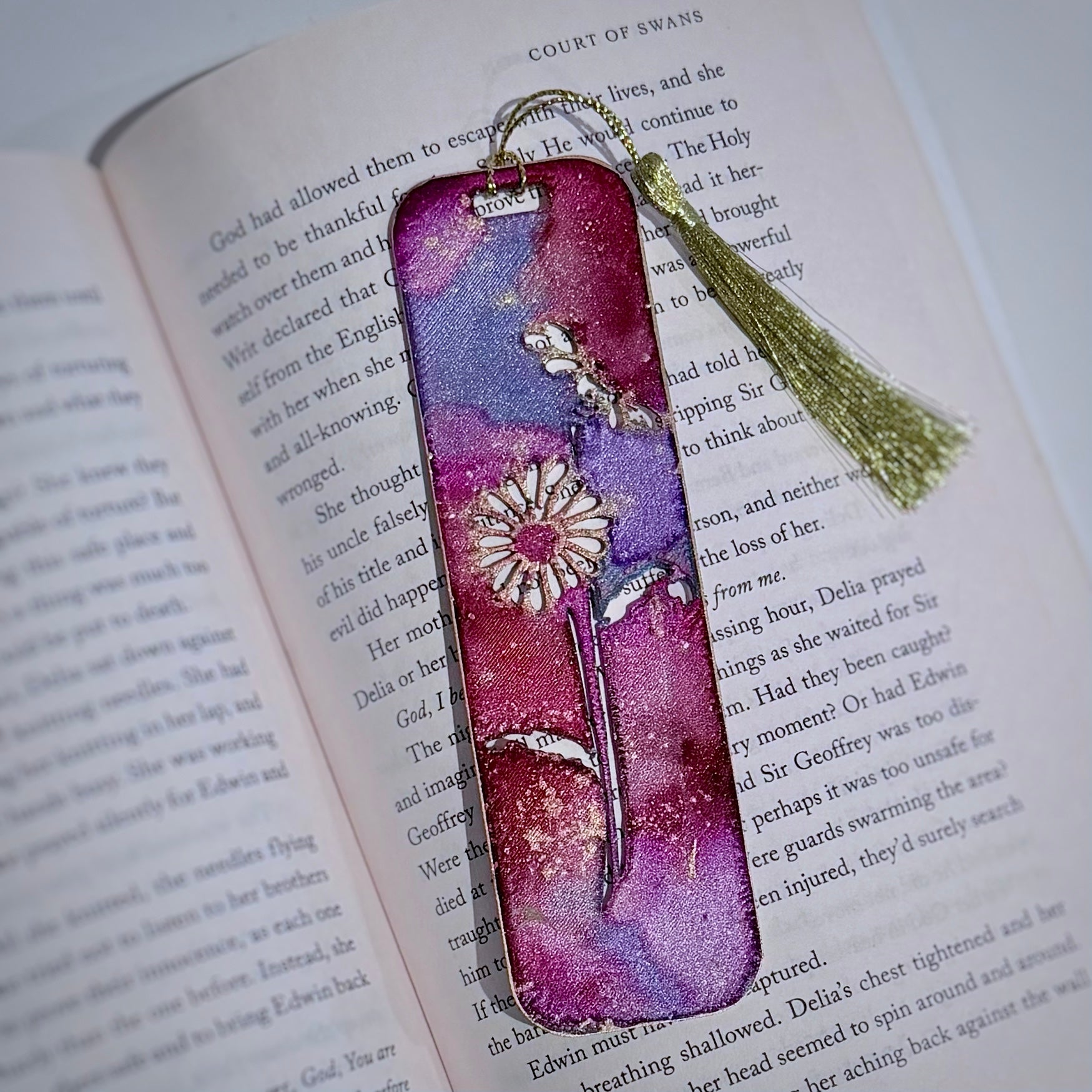 Hand-Painted Floral Bookmarks | Multiple colours