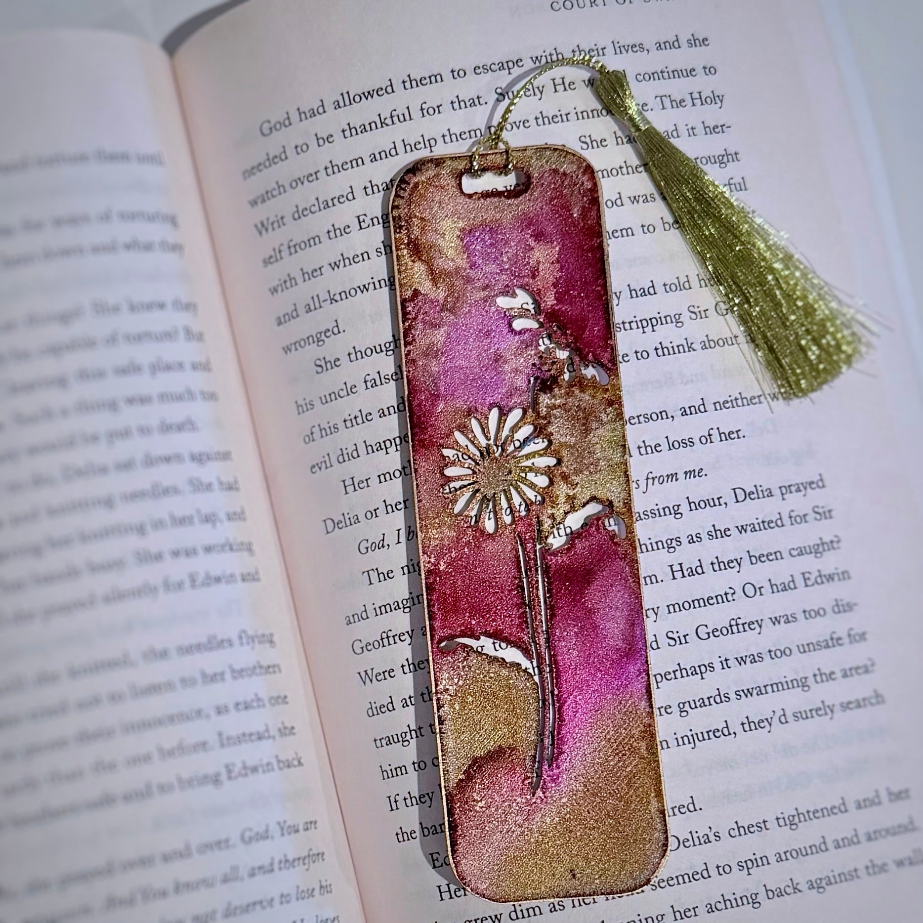 Hand-Painted Floral Bookmarks | Multiple colours