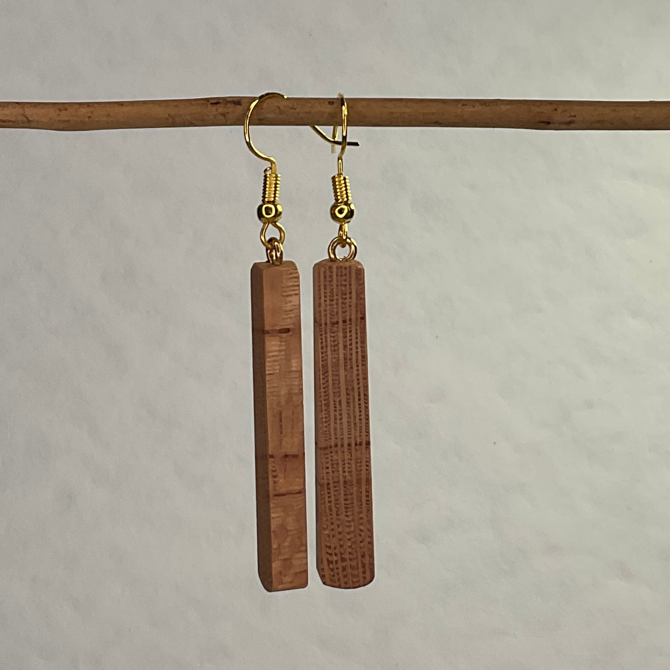 Wooden Earrings in Silky Oak