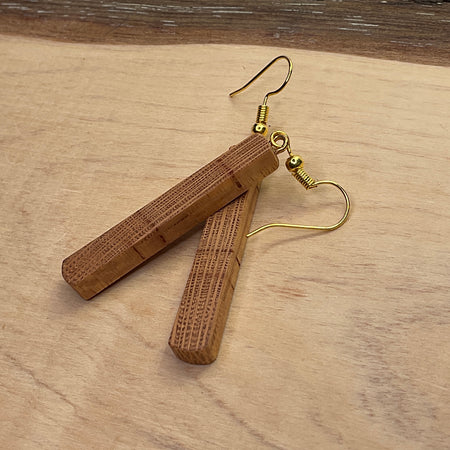 Wooden Earrings in Silky Oak