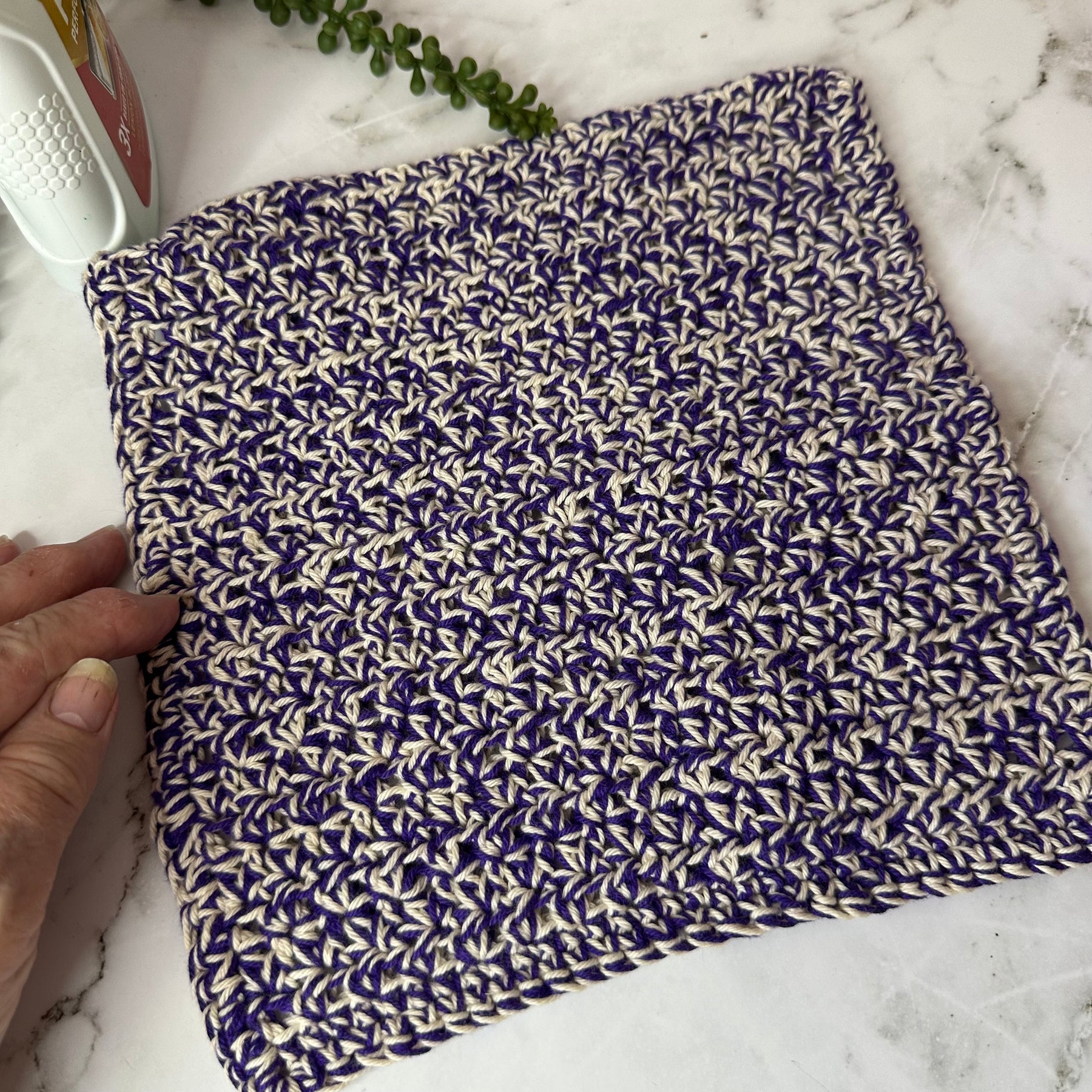 Extra thick Handmade Crochet Dishcloths - Cleaning cloths - set of 2