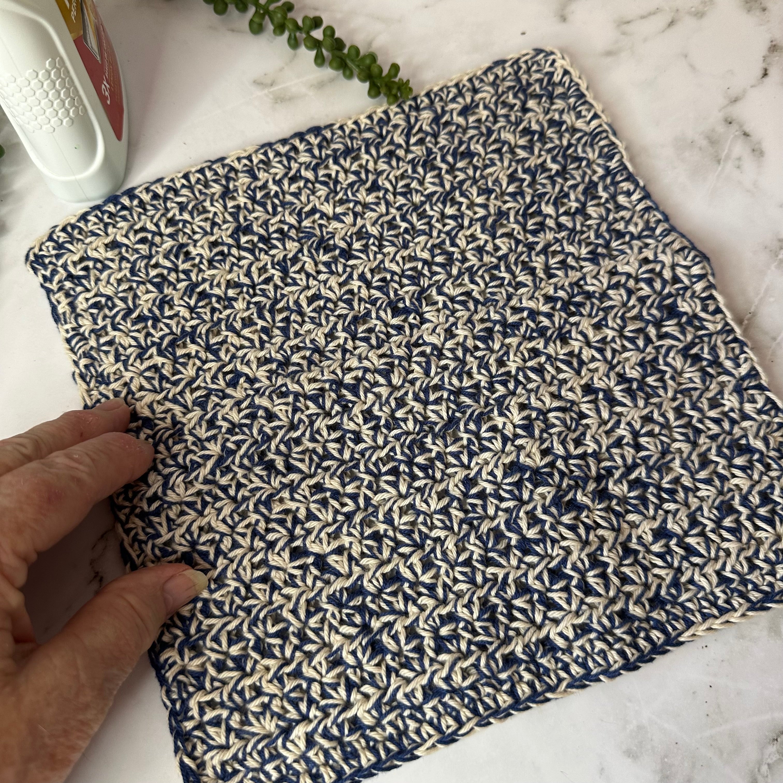 Extra thick Handmade Crochet Dishcloths - Cleaning cloths - set of 2
