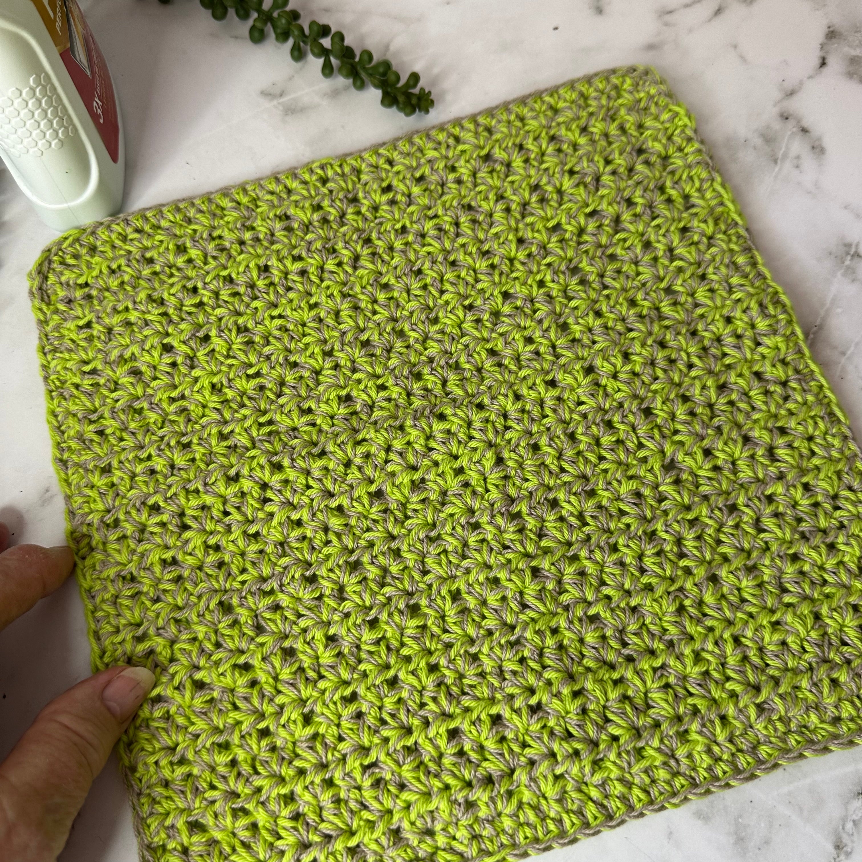 Extra thick Handmade Crochet Dishcloths - Cleaning cloths - set of 2