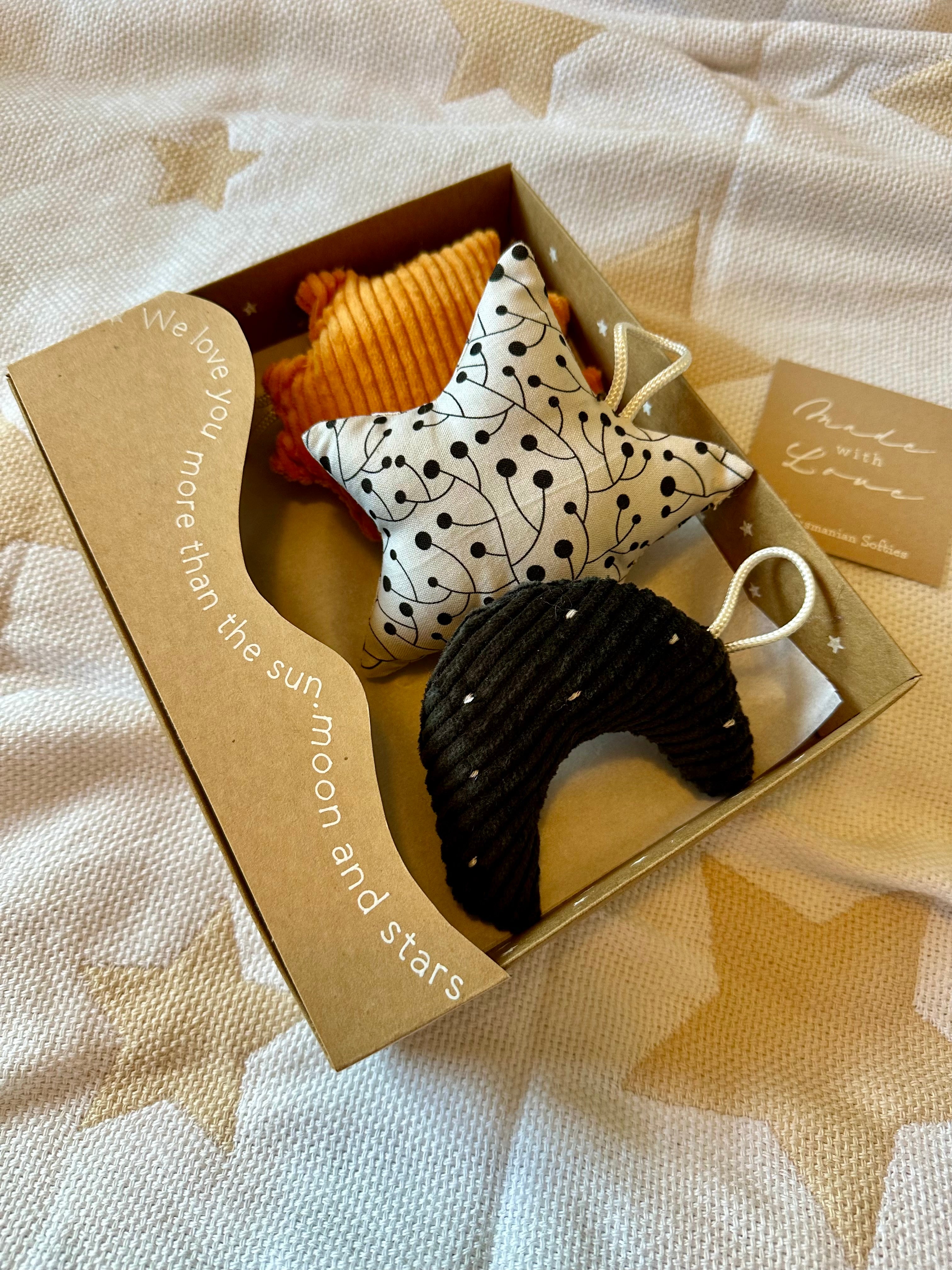 Baby Playgym set , Sun, Moon & Star , handmade