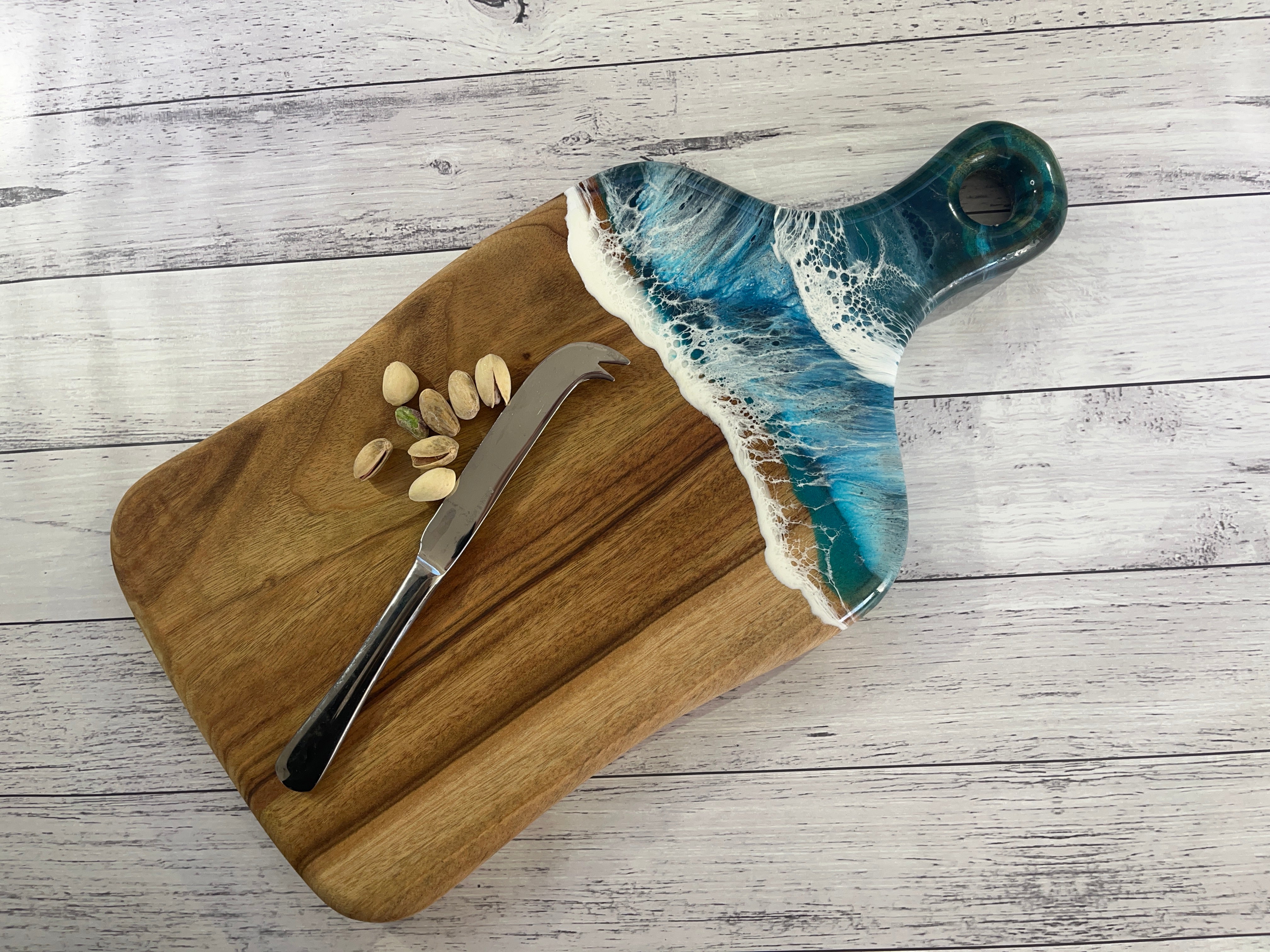 Large Camphor Laurel Paddle dark blue ocean art