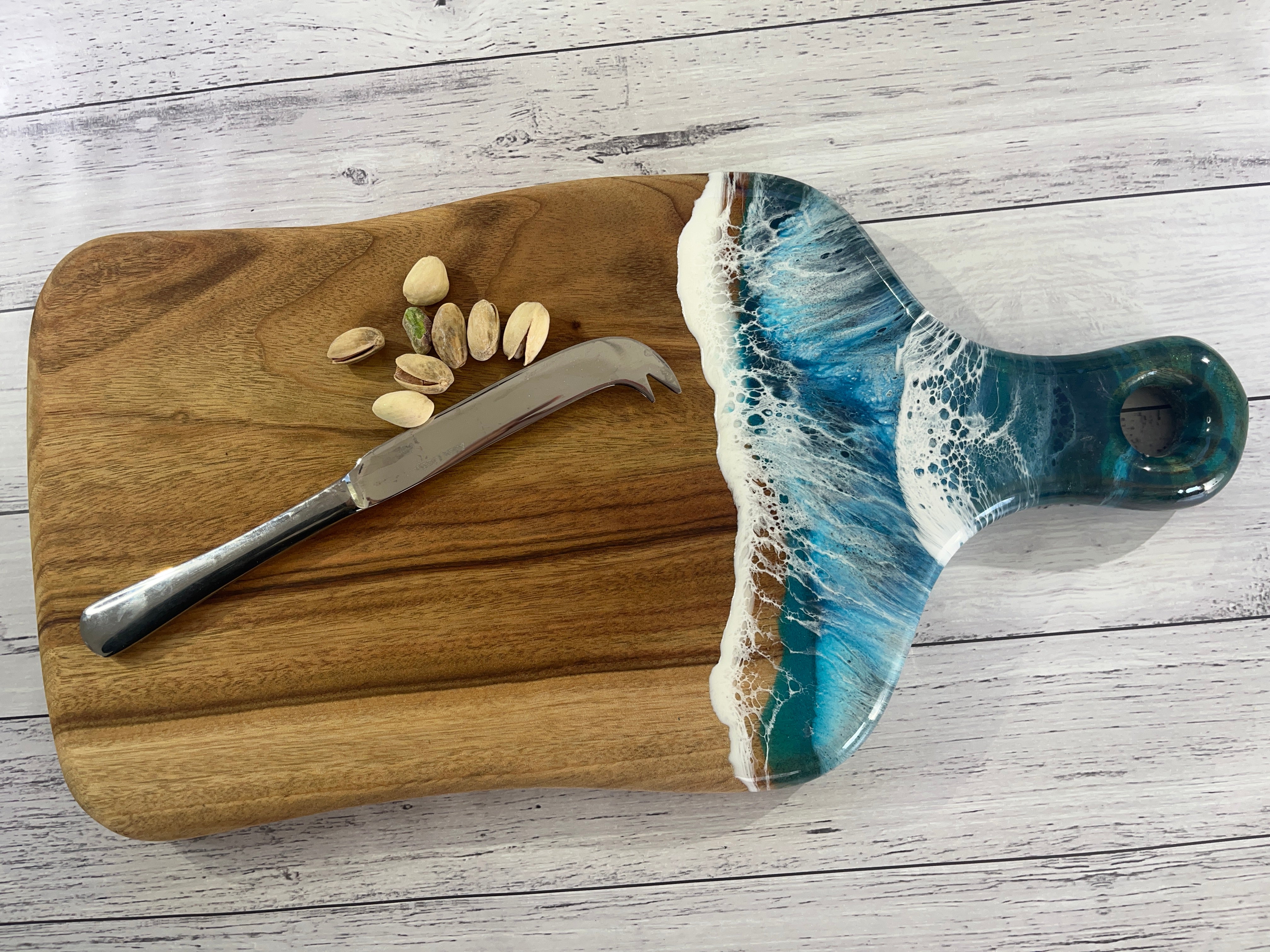 Large Camphor Laurel Paddle dark blue ocean art