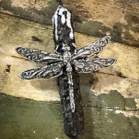 Freyja’s Dragonfly Intention Spell Altar Ritual Beeswax Candle Red