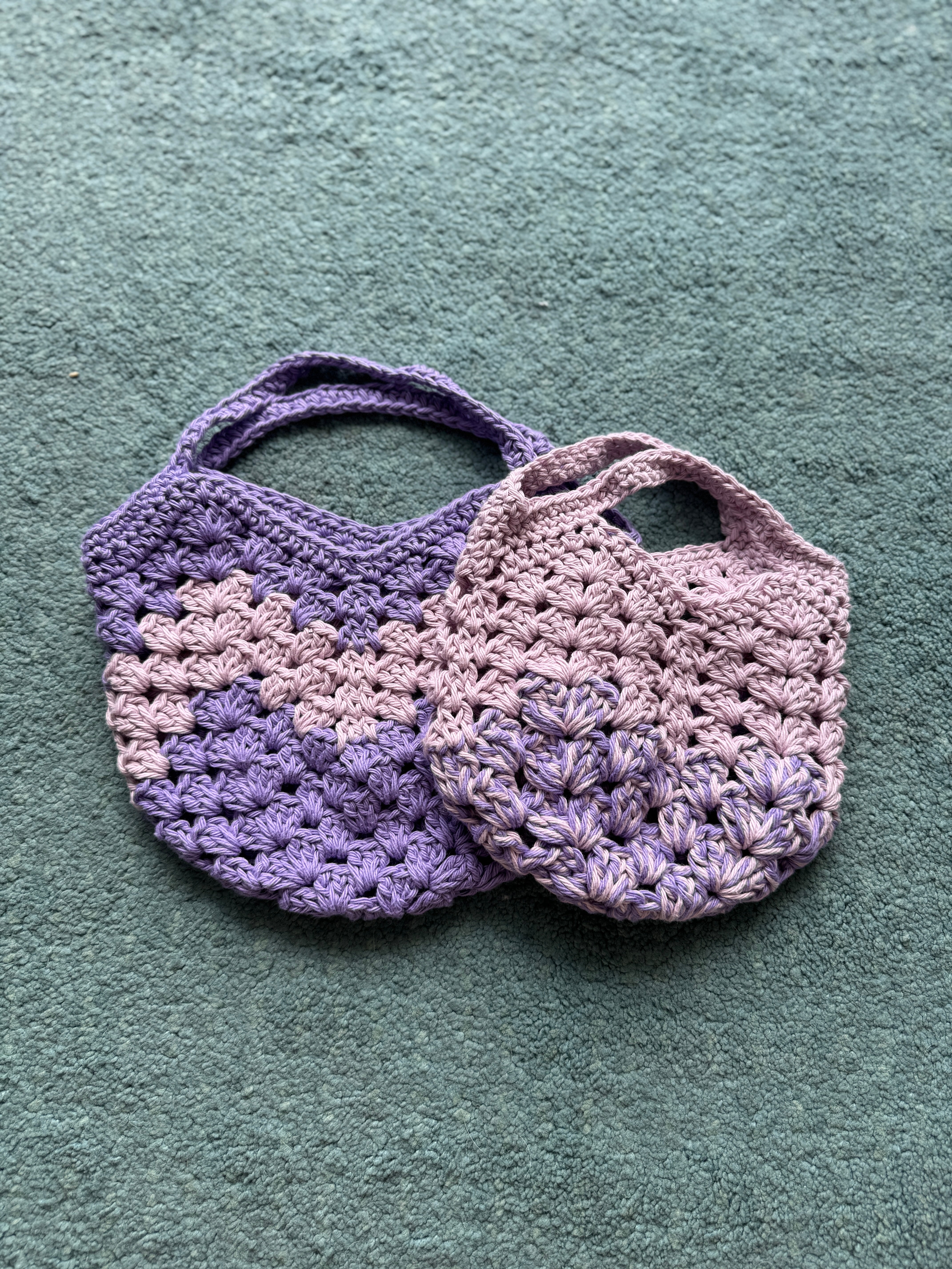 Crochet Children Bags | Cotton | Mixed colours