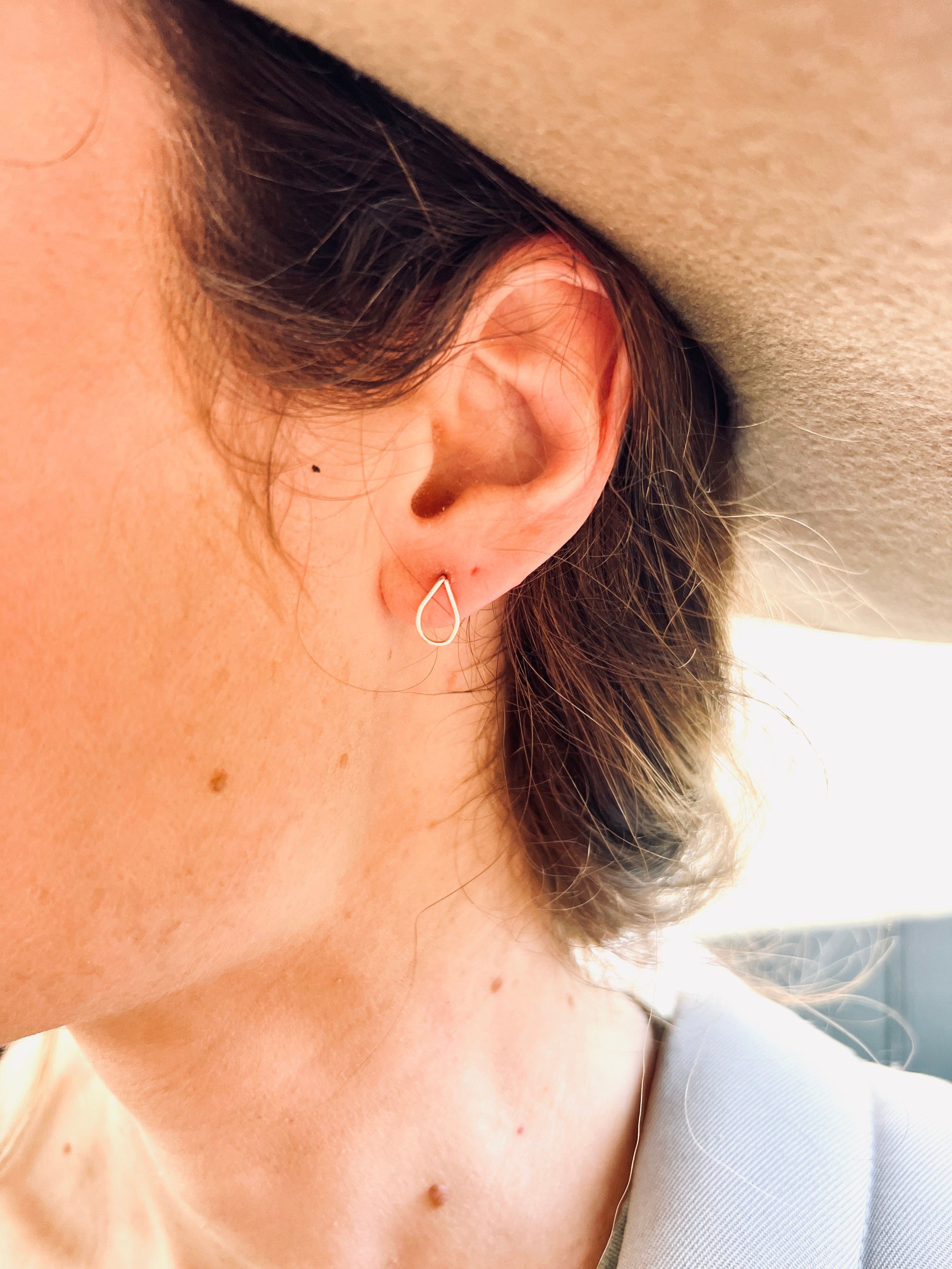 Tear shaped studs Sterling Silver | Gold | Rose Gold