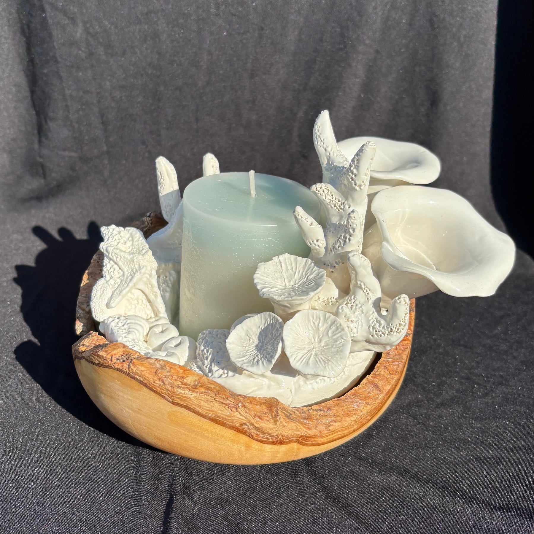 Marine inspired Ceramic Candle Holder