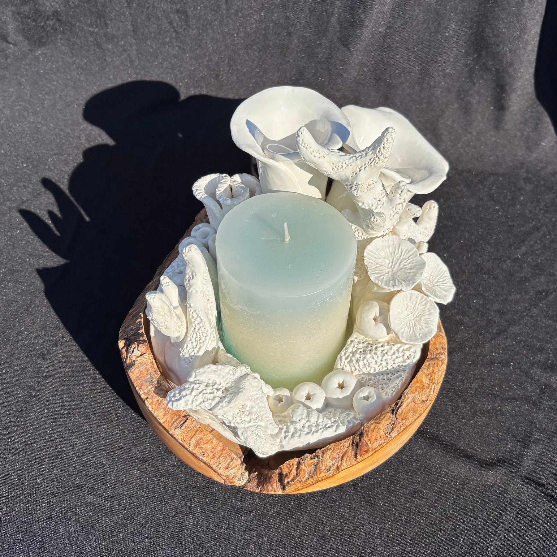 Marine inspired Ceramic Candle Holder