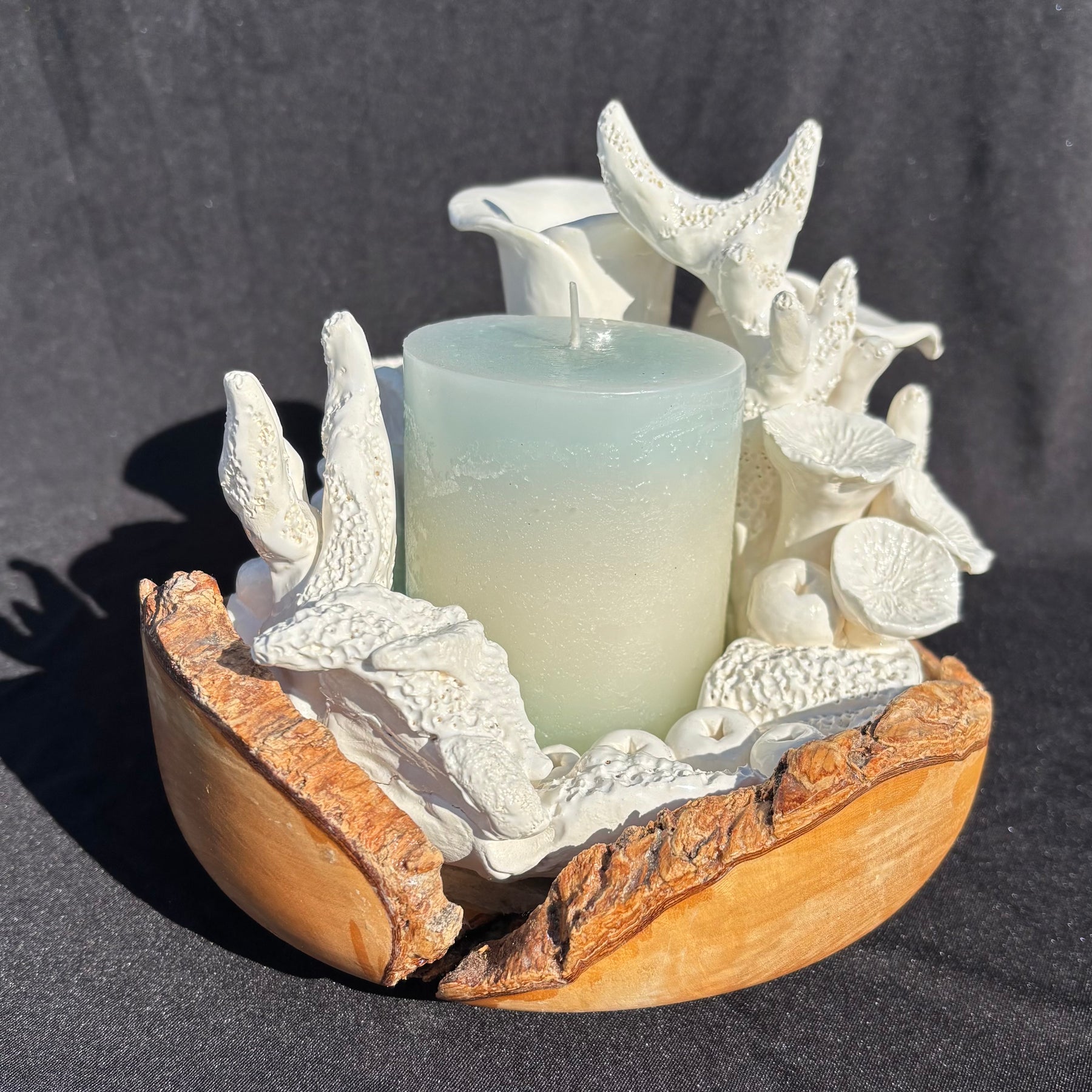 Marine inspired Ceramic Candle Holder