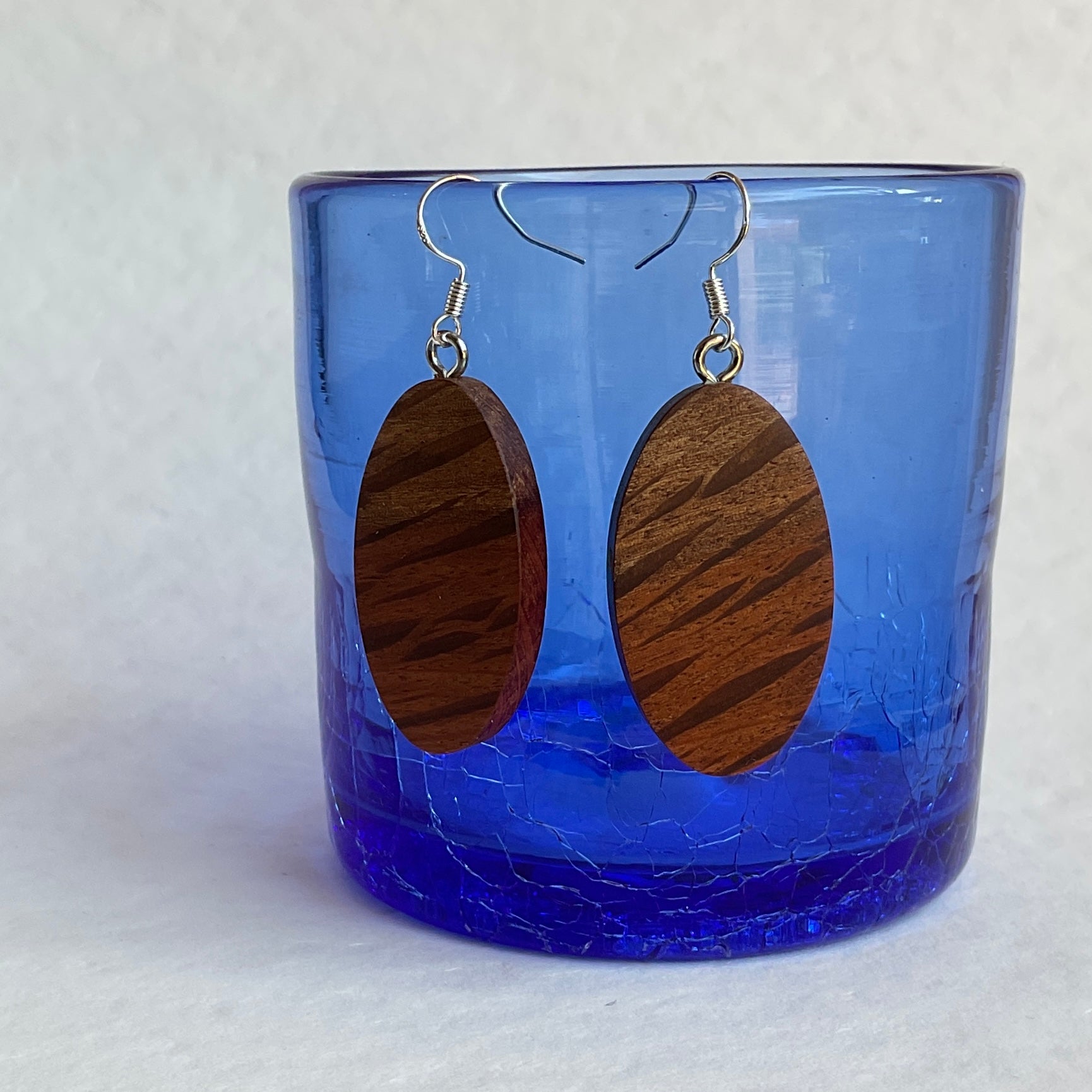 Unique Sheoak Earrings Handmade from Recycled Timber