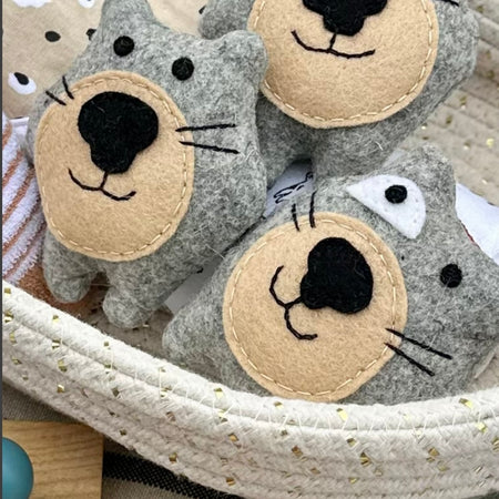 Baby wombat wool felt soft toys