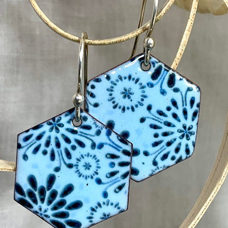 Blue Ice. Handmade earrings