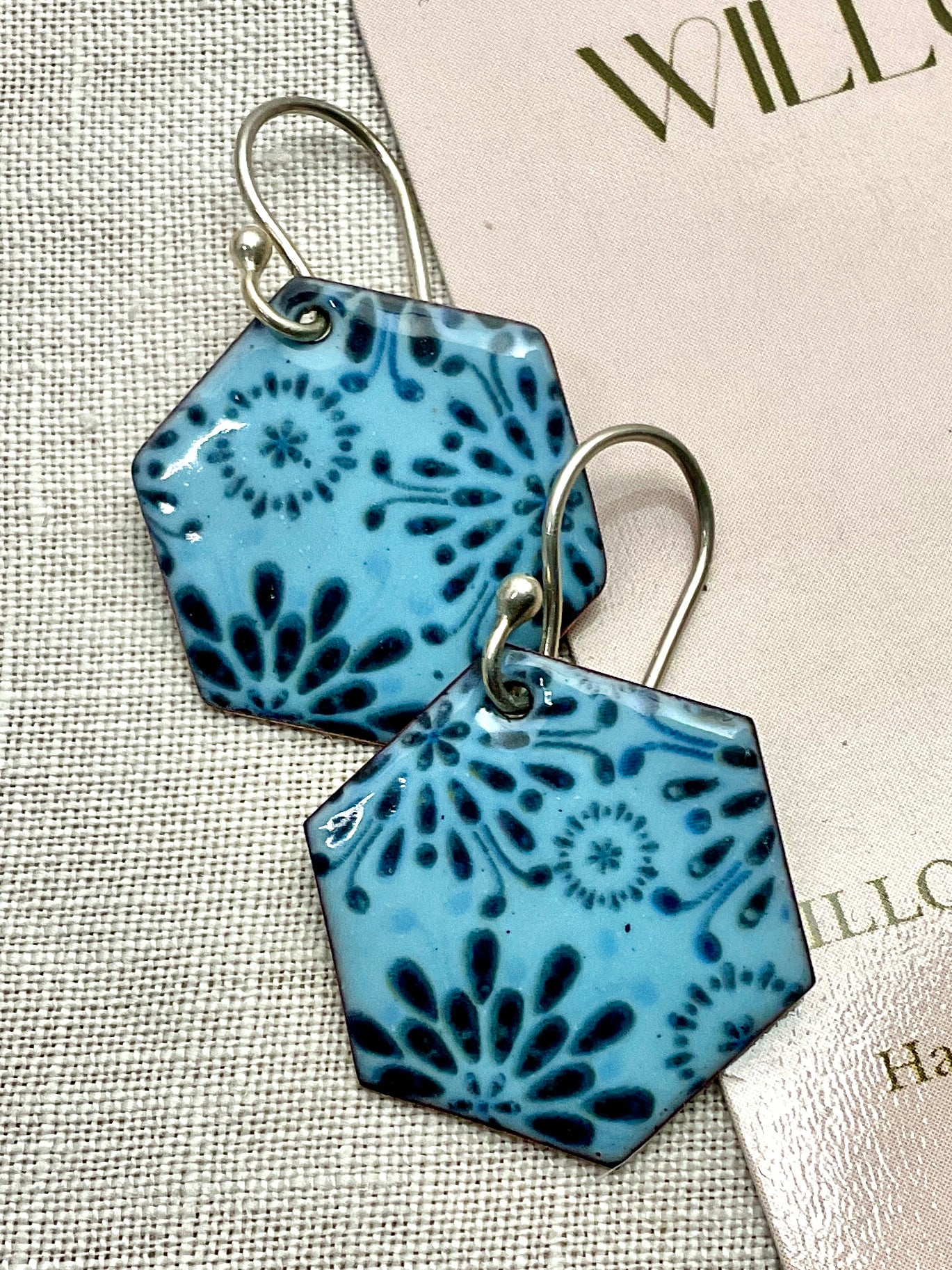 Blue Ice. Handmade earrings