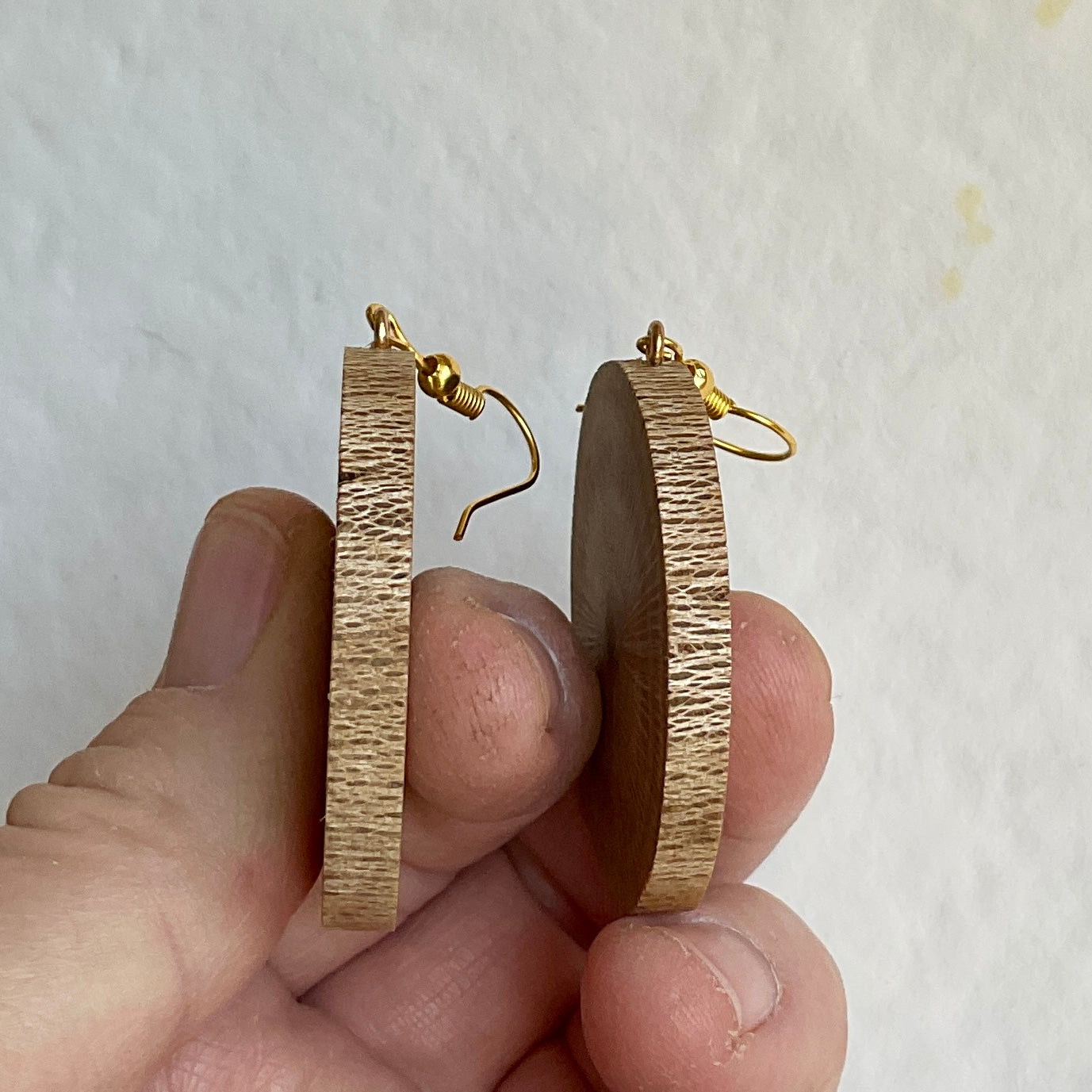 Unique Banksia Earrings Handmade from Recycled Timber