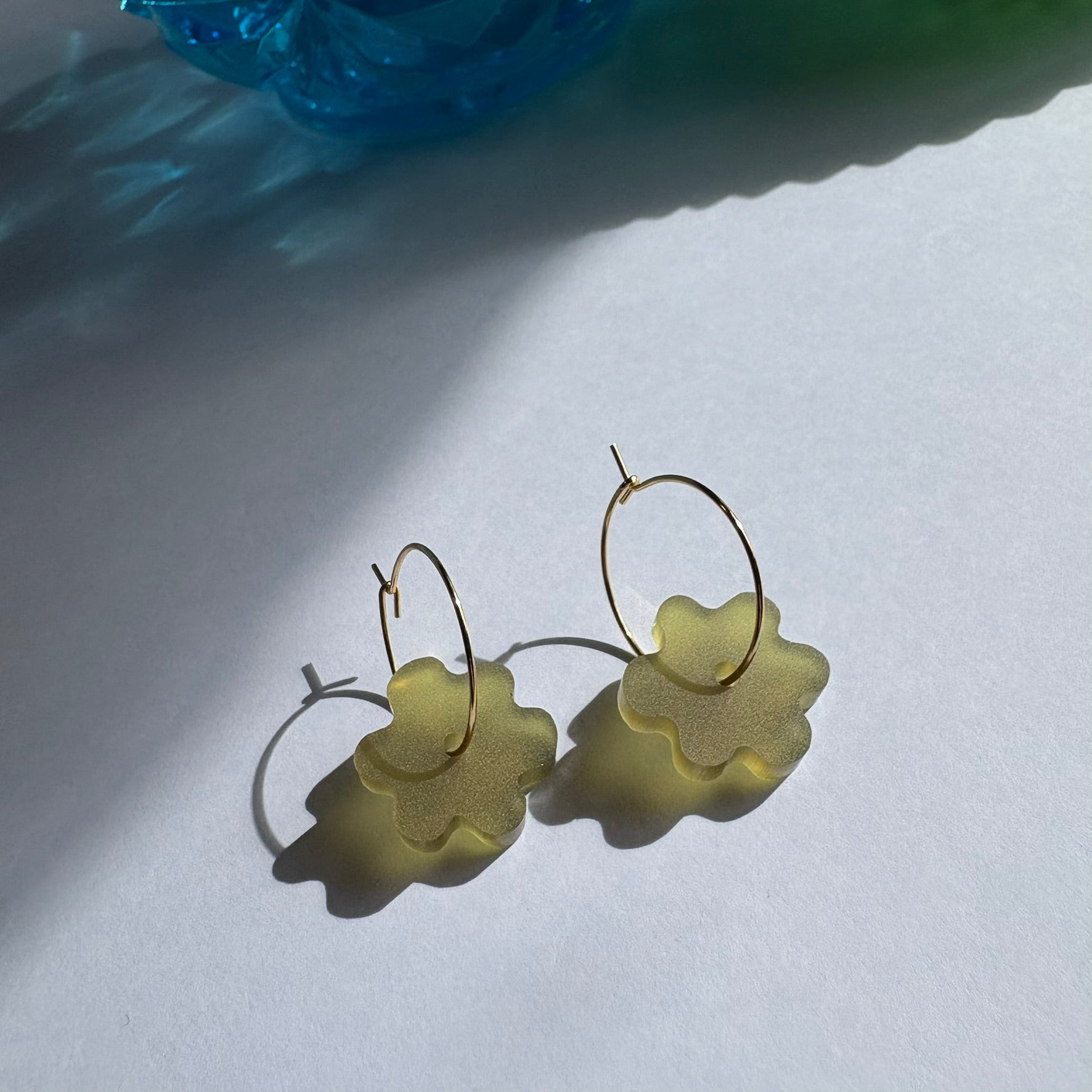 Bees Knees mini Flower hoop - Olive Green