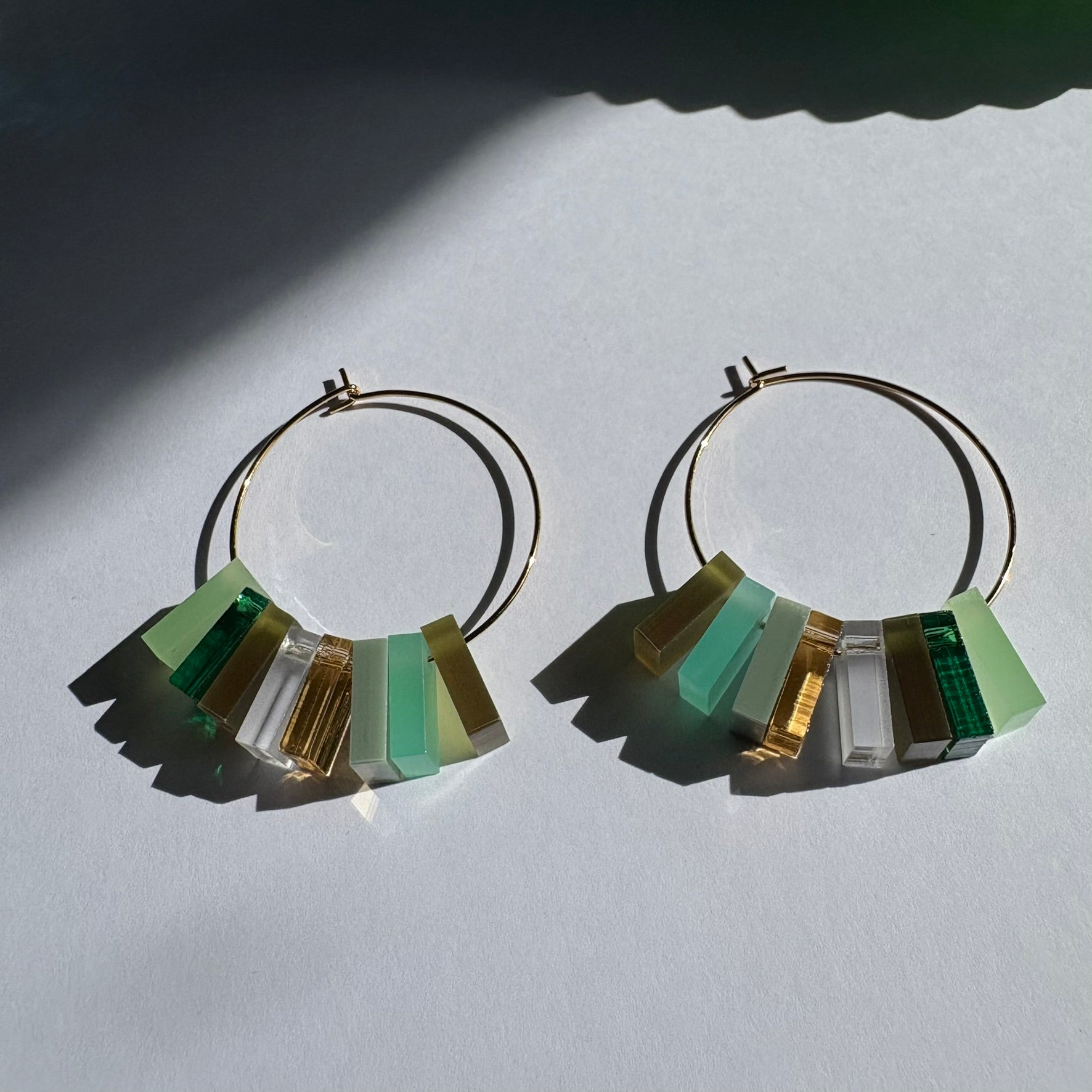Summer Days 8 piece hoop Green / Gold